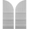 Ekena Millwork Americraft 6-Board (3 Batten) Wood Joined Board-n-Batten Shutters w/ Arch Top, ARW401BQ621X77PRH ARW401BQ621X77PRH - alternate 1